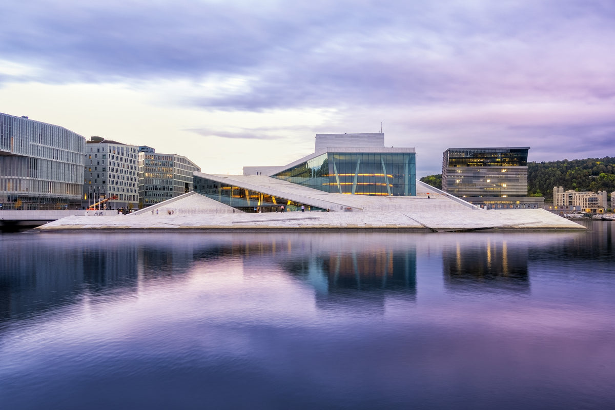 L’Opera di Oslo al crepuscolo